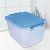 55l plastic storage container with 4 wheels